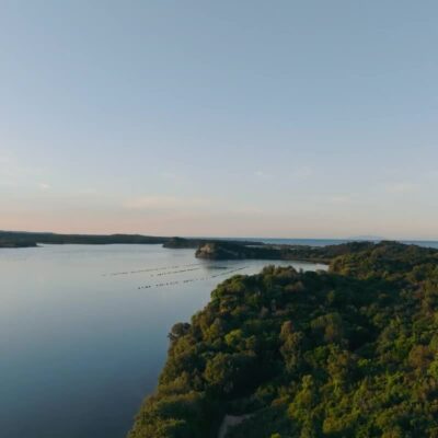 Etang de Diana au coucher de soleil