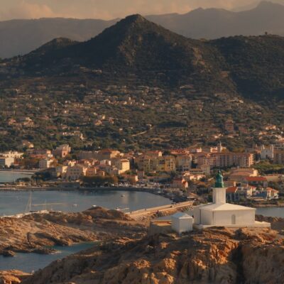 L'Ile-Rousse au coucher de soleil