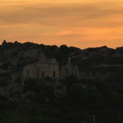 Notre-Dame de la Serra au coucher de soleil Calvi