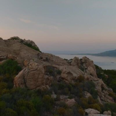 Notre Dame de la Serra au coucher de soleil Calvi