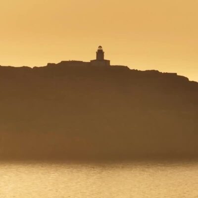 La Revellata au coucher de soleil