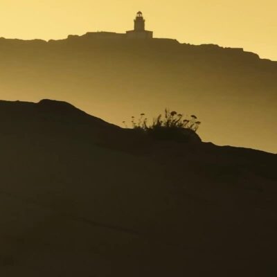 La Revellata au coucher de soleil
