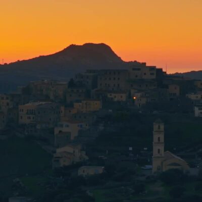 Sant'Antonino au coucher de soleil