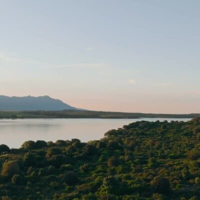 Etang de Diana au coucher de soleil