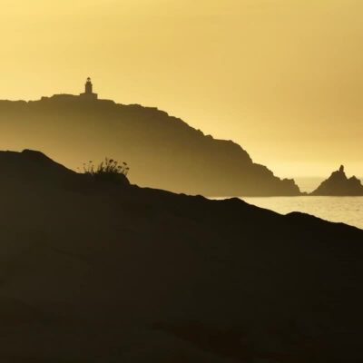 La Revellata au coucher de soleil