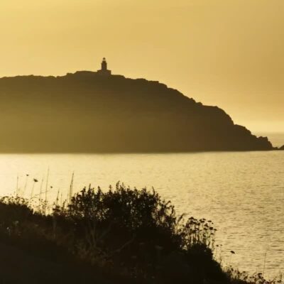 La Revellata au coucher de soleil