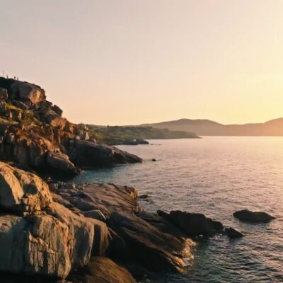 La Revellata au coucher de soleil