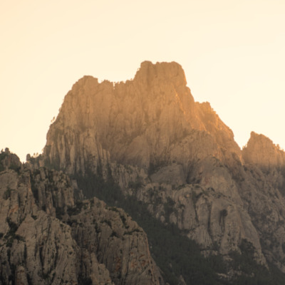 Aiguilles de Bavella au coucher de soleil