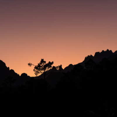Aiguilles de Bavella au coucher de soleil