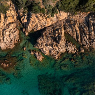 Crique Ajaccio drone