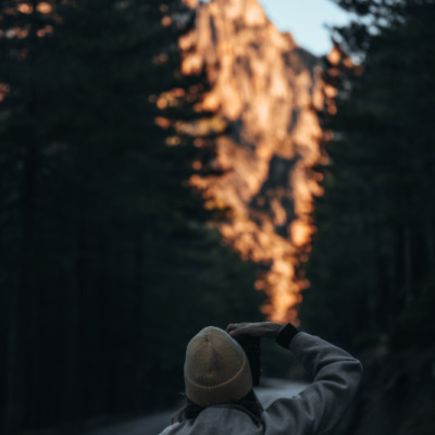 Route de Bavella au lever de soleil