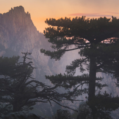 Bavella au lever de soleil