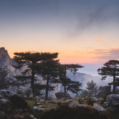 Bavella au lever de soleil