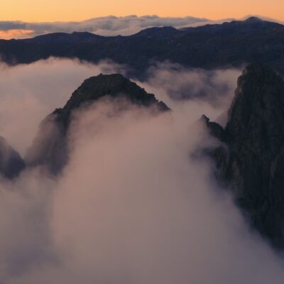 Aiguilles de Bavella au coucher de soleil