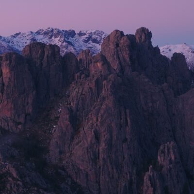 Aiguilles de Bavella au coucher de soleil