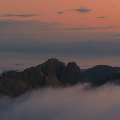 Aiguilles de Bavella au coucher de soleil