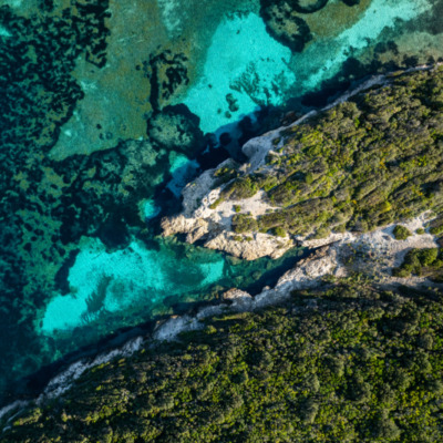 Anse du Fazzio Bonifacio drone
