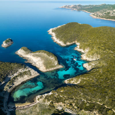 Anse du Fazzio Bonifacio drone