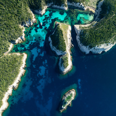 Anse du Fazzio Bonifacio drone