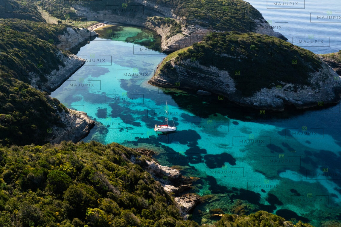 Anse du Fazzio Bonifacio drone