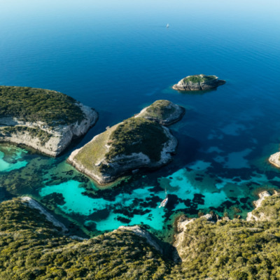 Anse du Fazzio Bonifacio drone
