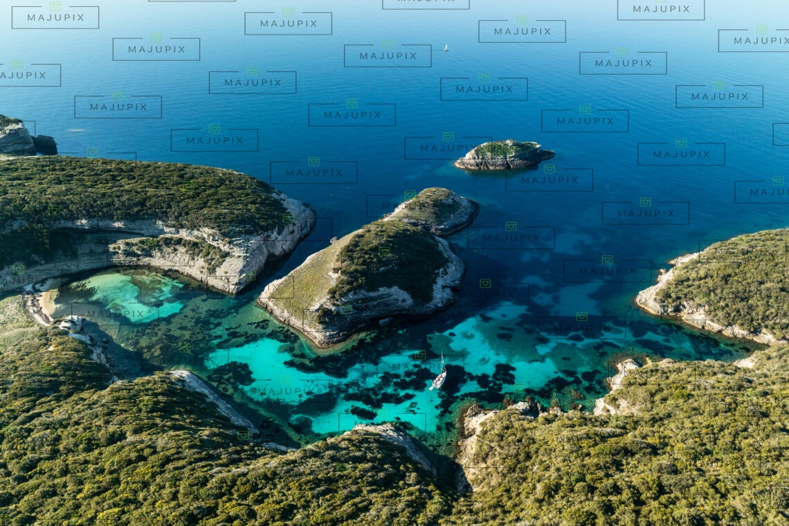 Anse du Fazzio Bonifacio drone