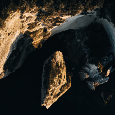 Les falaises de Bonifacio drone