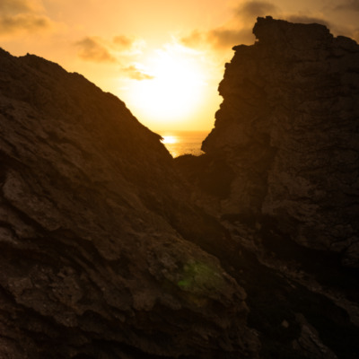 Falaises de Bonifacio au coucher de soleil