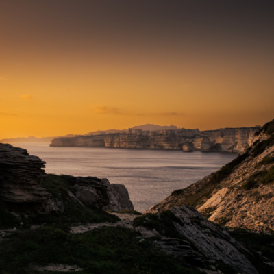 Falaises de Bonifacio au coucher de soleil