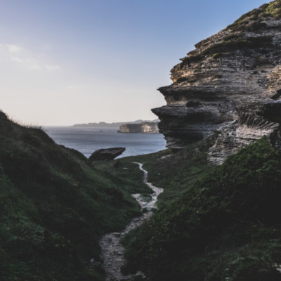 Falaises de Bonifacio au coucher de soleil