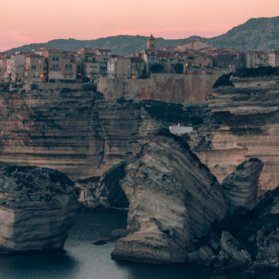 Falaises de Bonifacio au coucher de soleil