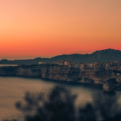 Falaises de Bonifacio au coucher de soleil