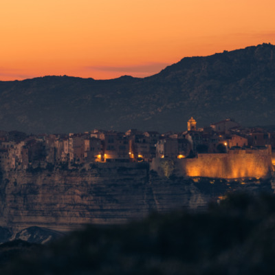 Falaises de Bonifacio au coucher de soleil