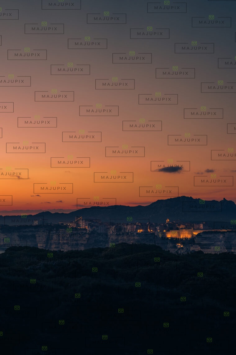 Falaises de Bonifacio au coucher de soleil