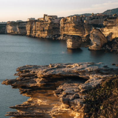 Falaises de Bonifacio au coucher de soleil