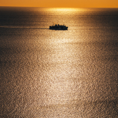 Bonifacio au coucher de soleil