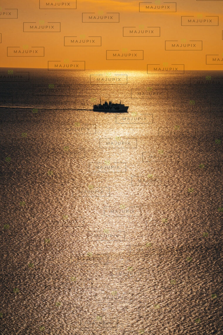 Bonifacio au coucher de soleil
