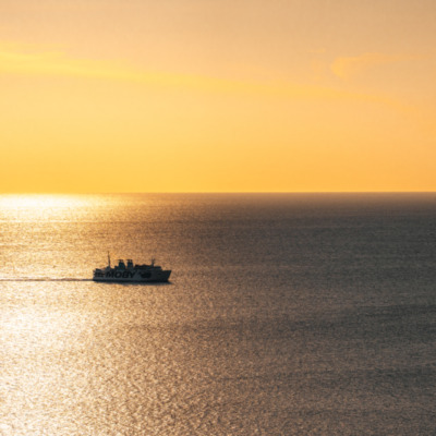 Bonifacio au coucher de soleil