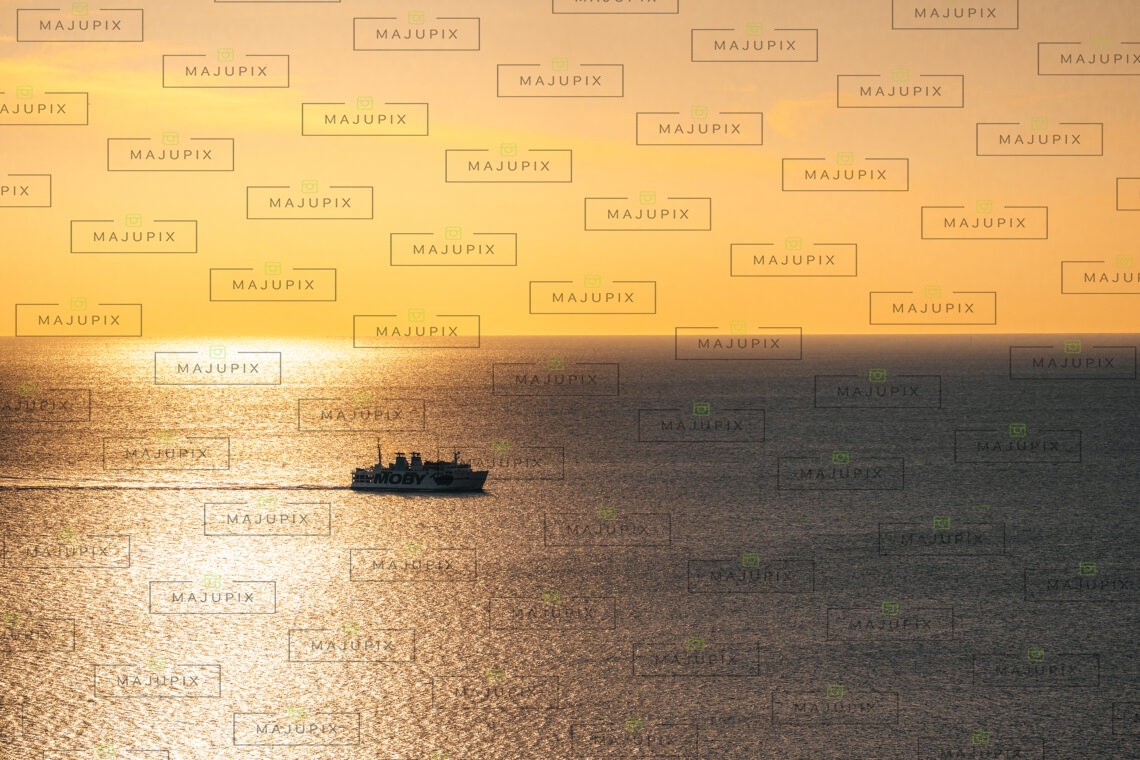 Bonifacio au coucher de soleil