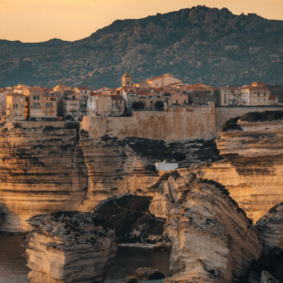 Falaises de Bonifacio au coucher de soleil