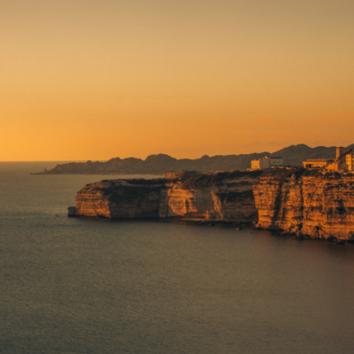 Falaises de Bonifacio au coucher de soleil
