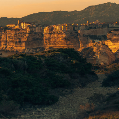 Falaises de Bonifacio au coucher de soleil
