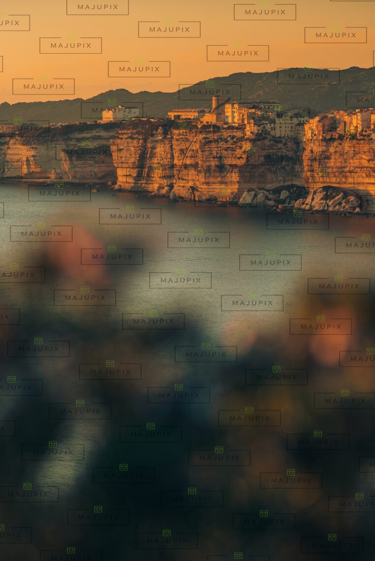 Falaises de Bonifacio au coucher de soleil