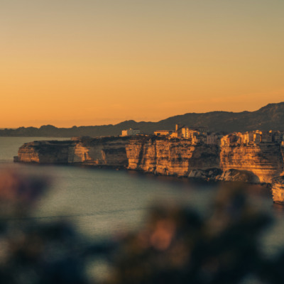 Falaises de Bonifacio au coucher de soleil
