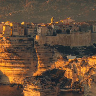 Falaises de Bonifacio au coucher de soleil