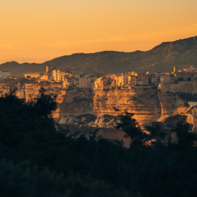 Falaises de Bonifacio au coucher de soleil