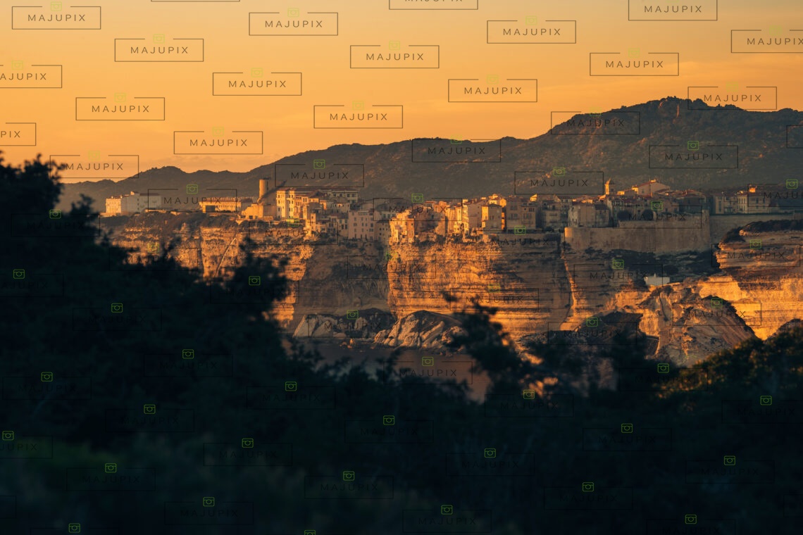 Falaises de Bonifacio au coucher de soleil