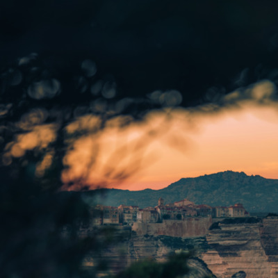 Falaises de Bonifacio au coucher de soleil