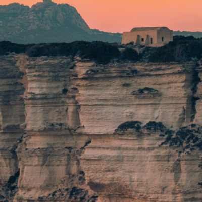 Falaises de Bonifacio au coucher de soleil