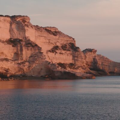 Falaises de Bonifacio au coucher de soleil